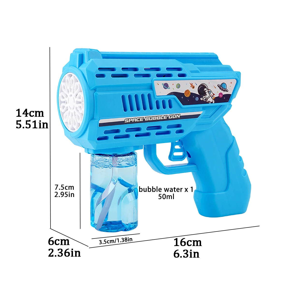 All-auto Bubble Gun with a Bottle Bubble Refill Solution, Bubble Guns Kids 3+, Bubble Machine Gun, Bubble Gun Blaster Party Favo