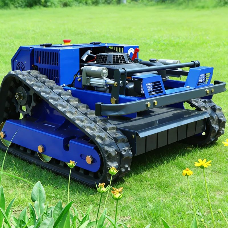 

Индивидуальная гусеничная интегрированная машина для удаленного управления газонокосилками и косилками для ферм, работающая на любой местности