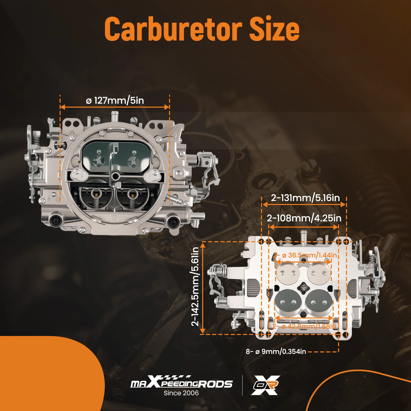 Carburator Carburetor for Chevy: Corvette, Camaro, Silverado, Monte Carlo, C10