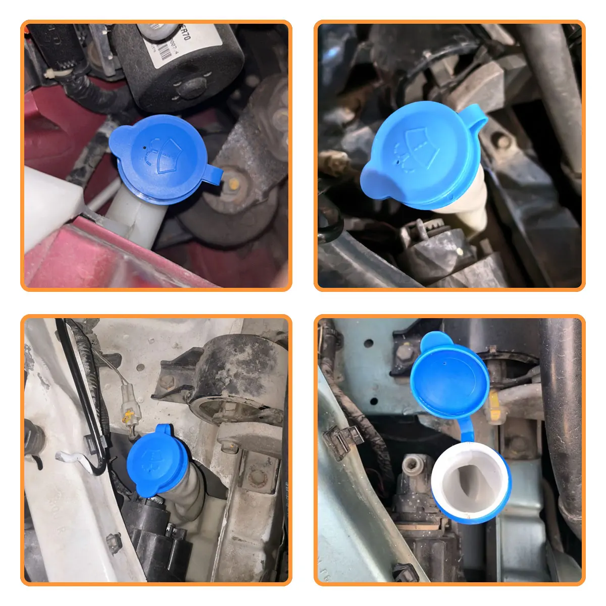 Abdeckkappe für Scheibenwischer-Waschflüssigkeitsbehälter, Autoteile passend für Suzuki Swift MK1 MK2 2004-2017 SX4 2006-2012, 38451-77J00 – Detail 5