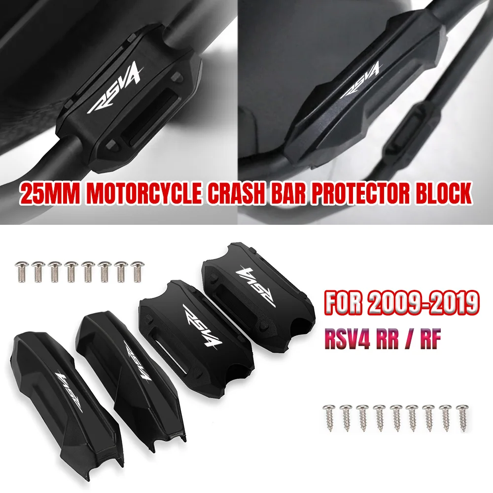 

Motorcycle Bumper Engine Guard 25MM Protection Block Crash Bar Decorative FOR Aprilia RSV4 RR / RF 2009 2010 2011 2012 2013-2019