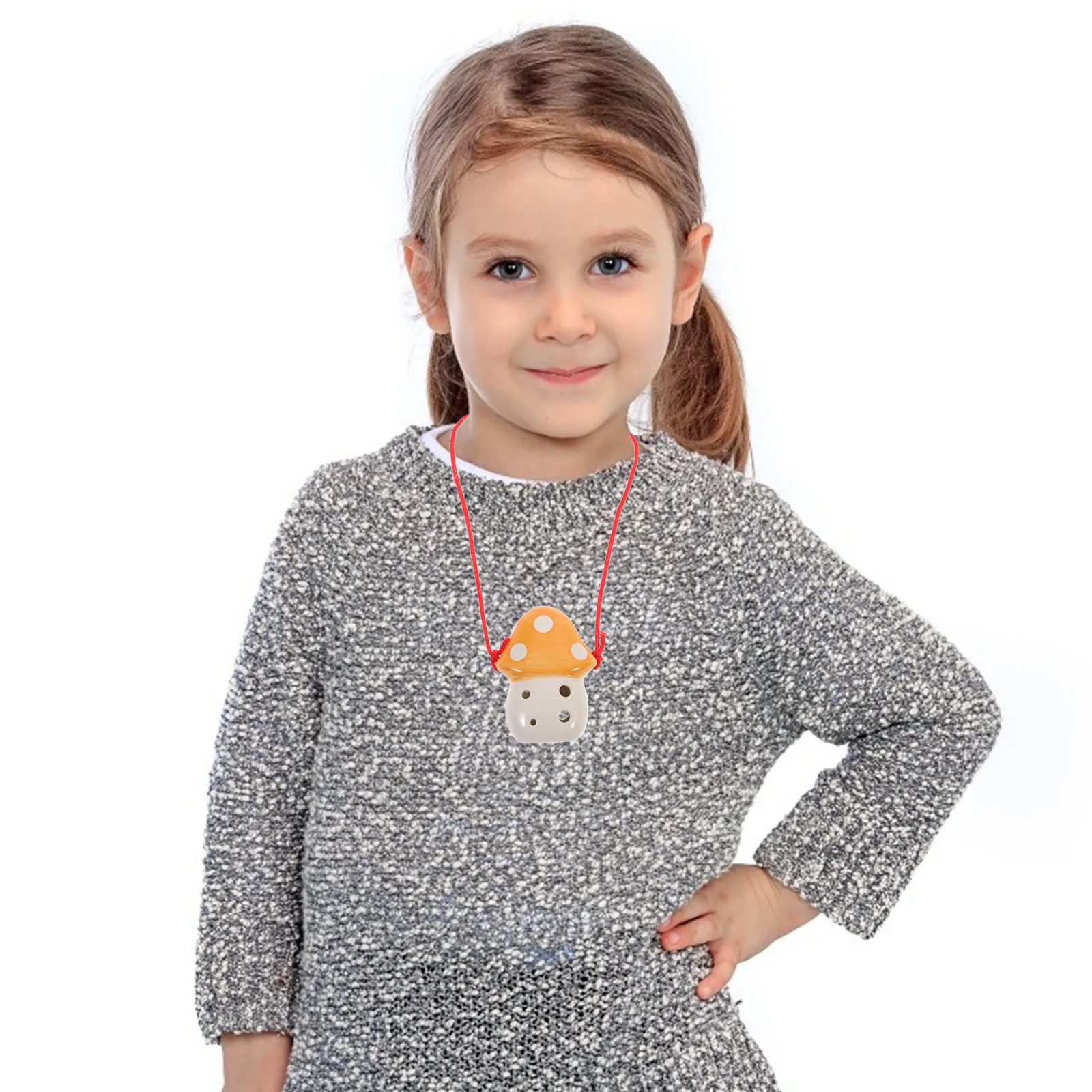 

6-Hole Ocarina Mushroom Shape Perfect Size for Kids Beginner Practice Ocarina Children Wind Instrument Musical Instrument