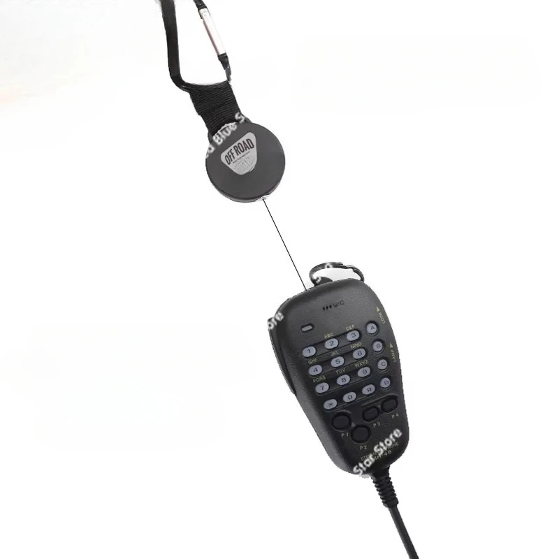 Car intercom hand pull cable universal pull rope microphone microphone hook telescopic automatic return