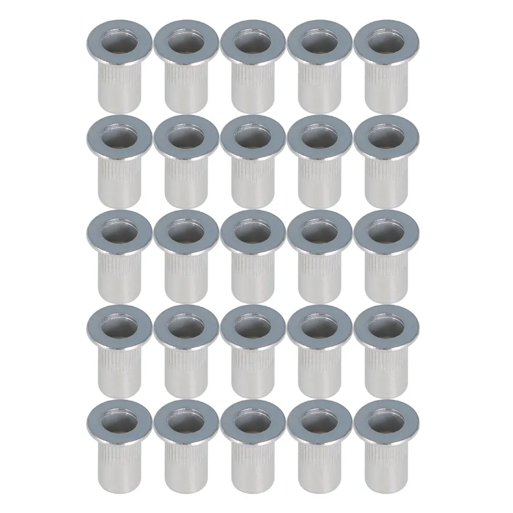 100 Pcs 8-32 Aluminum Flange Nutserts Rivet Nut Rivnut Nutsert High-Quality