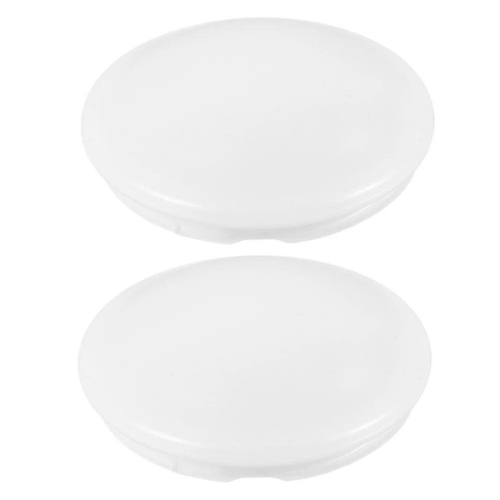 

2Pcs Round Plastic Ceiling Light Covers Flush Mount Dome Shade Replacement Fixture Cover for Bedroom Bathroom Kitchen