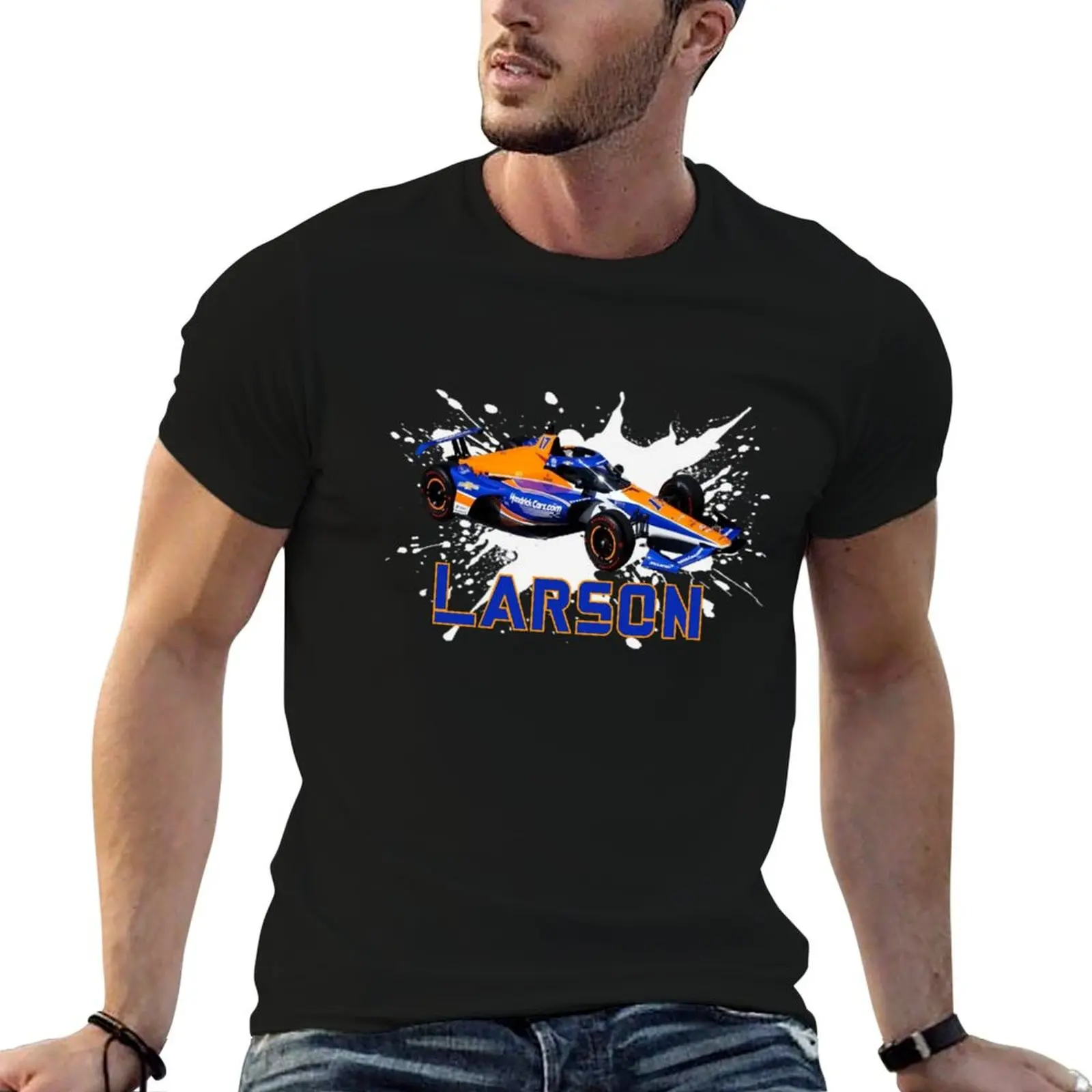 Kyle Larson 2024 Indy 500 Car T-Shirt Festive Simple T-Shirt