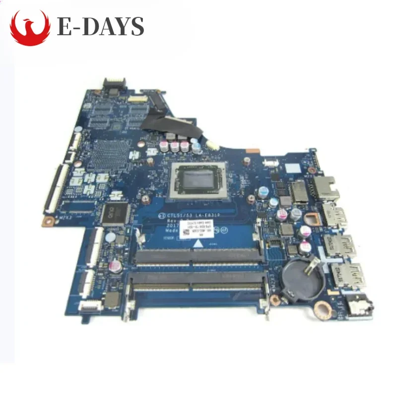 For HP PAVILION 15-BW 15Z-BW Laptop Motherboard LA-E831P Notebook Mainboard With CPU A10-9620P DDR4 100% Tested Okhigh Quality