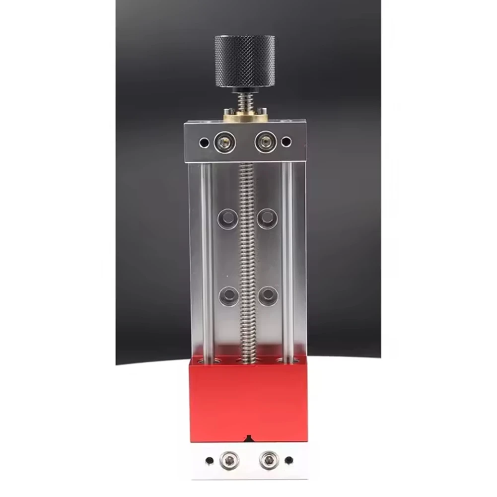 أدوات عرضت جديدة ذاتية الصنع 100 مللي متر ملزمة تصنيع الفك الألومنيوم ، مشبك أنف مسطح لآلة النقش مع 6 قطع مسامير #4