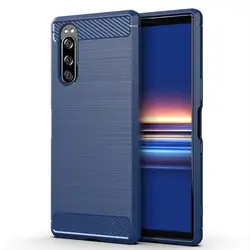 For Sony Xperia 1 5 10 II Case Carbon Fiber Skin Soft Silicone TPU Cover Case For Sony Xperia 1II 5II 10II I3113 Cover Protector