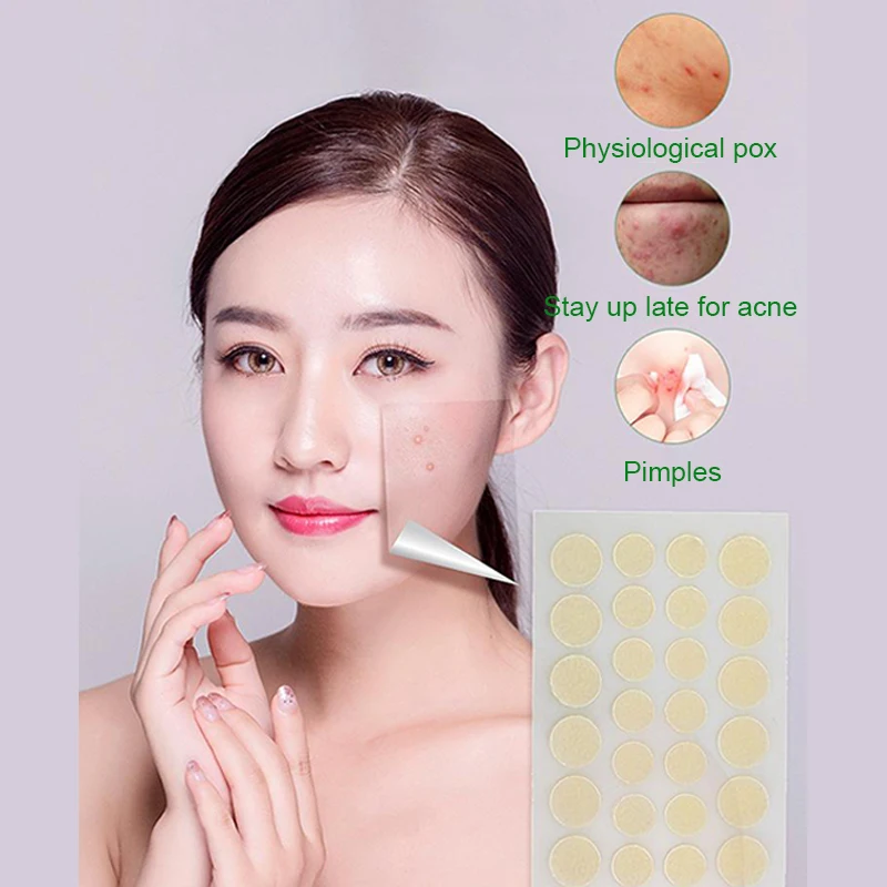 Pimple Patches For Face Hydrocolloid Acne Patches For Covering Blemishes Zit Patches With Tea Tree Calendula & Cica