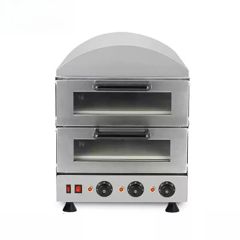 Commercial built-in pizza oven 110v/220v voltage 500 * 630 * 630mm packaging size, rotating or deck oven heated evenly