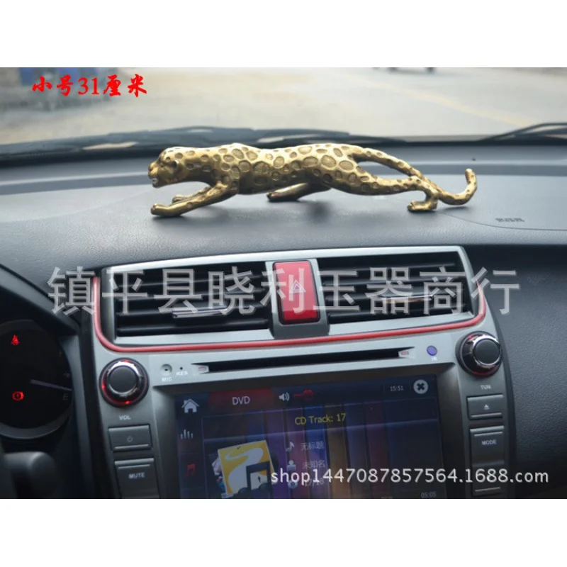 Copper Cheetah Golden African Leopard Bronze Crafts Home Decoration Living Room