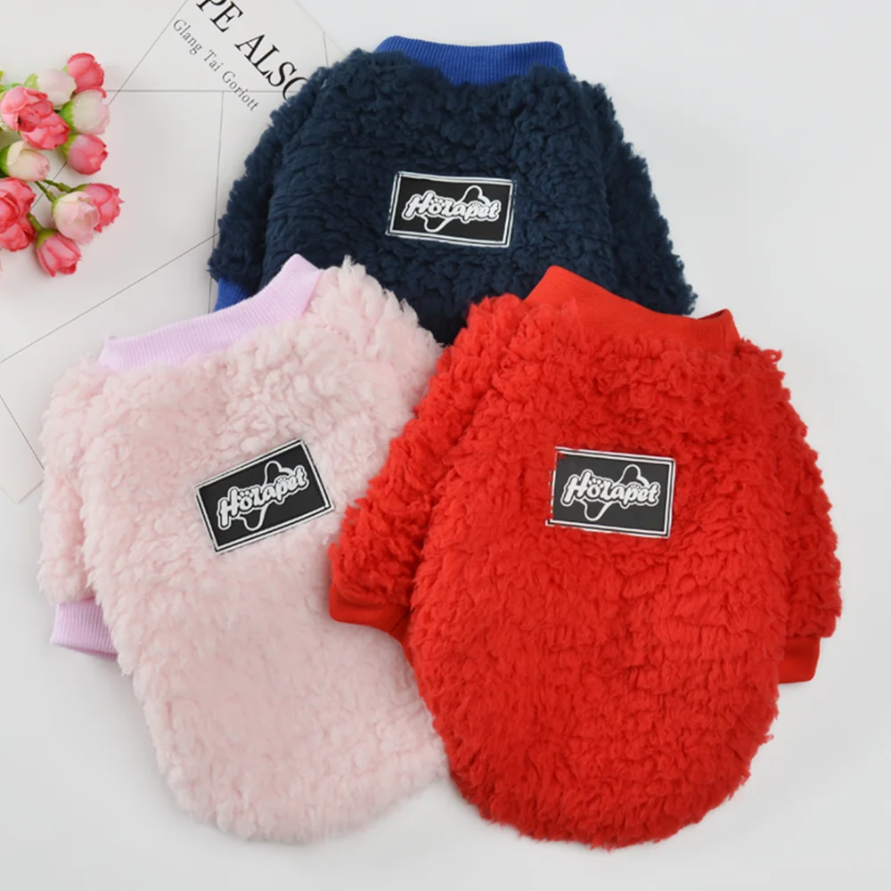 Warmer Fleece-Pullover für den Winter, weicher, winddichter Haustiermantel für kleine und mittelgroße Hunde, Katze, leicht, niedliches Chihuahua-Bulldoggenkostüm
