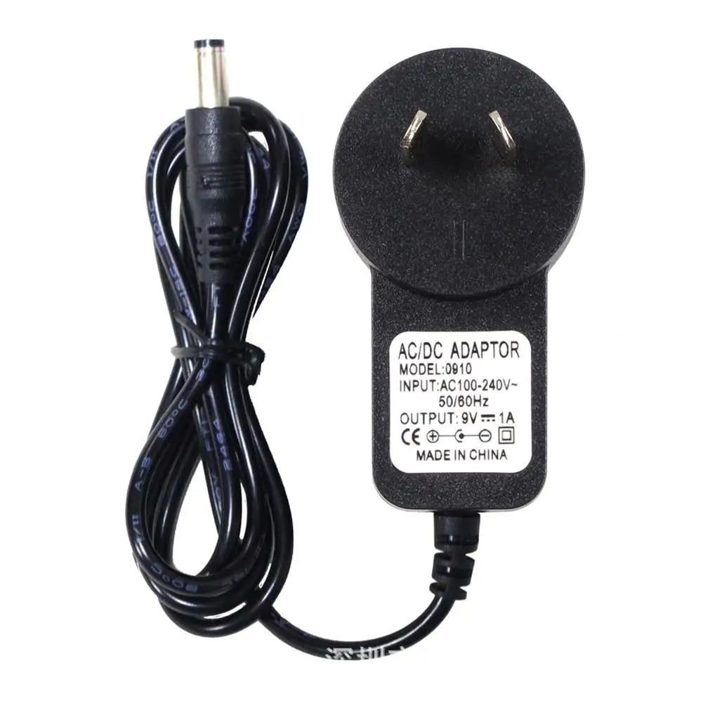 Pédale de guitare 9V 1A adaptateur d'alimentation électrique, convertisseur d'effet à bloc unique, ligne d'extension, accessoire d'instrument de musique US/UK/EU/AU