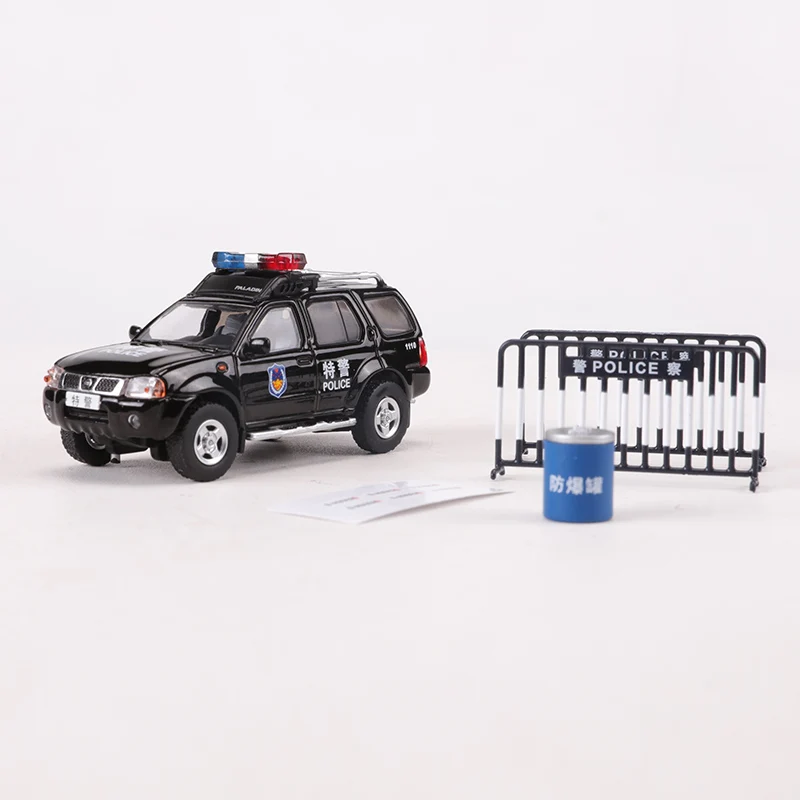 Diecast 1/64 Size Nissan Paladin Car Model Patrol Wagon SUV Alloy Car Model Toys for Boys Collection Display Hobby Original Box