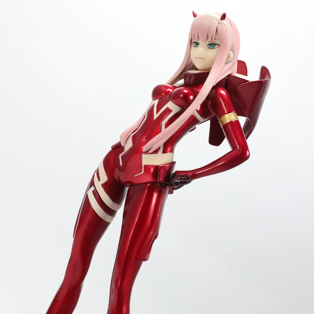 

DARLING in the FRANXX Zero Two 02 Red Pilot Suit Boxed Anime Figure PC Case Desk Bookcase Decor Collectible Model Gift for Fans