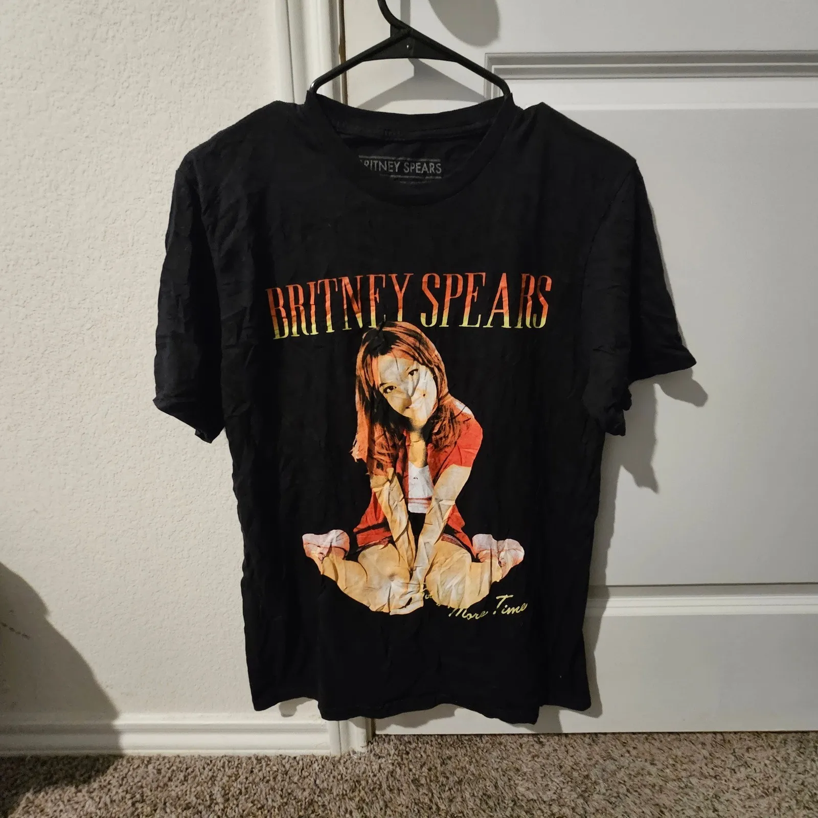 Britney Spears More Time Black TShirt Men's Medium Pop Music Tee