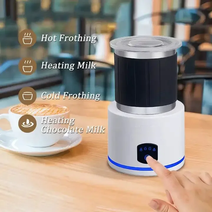 Electric milk foam machine, hot and cold double-effect, fast and convenient for home use