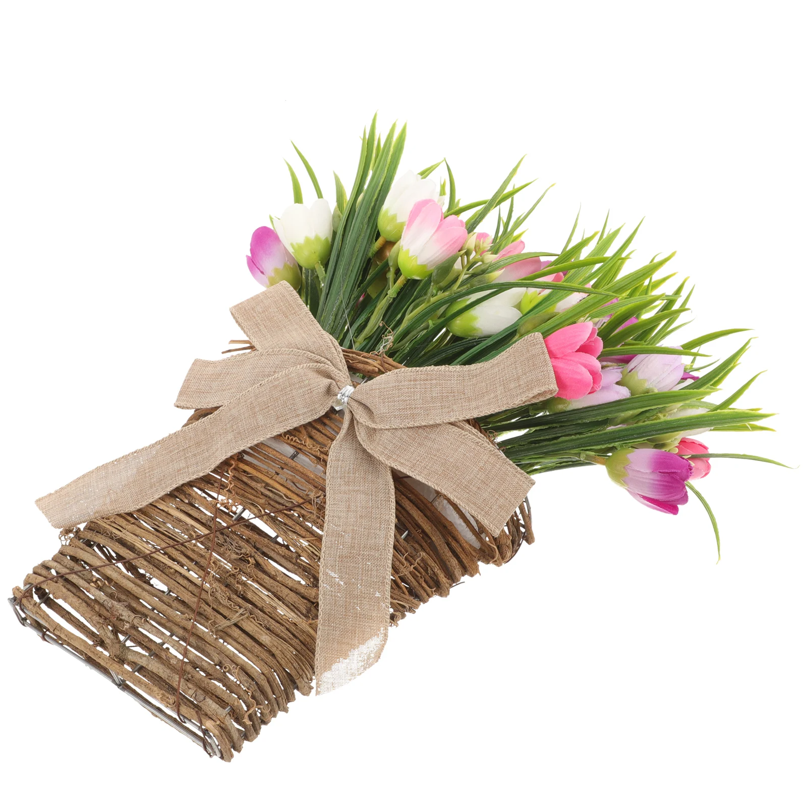 

Wall Hanging Flower Basket Home Decoration Artificial Flowers Door naments Fake Flowers Farmhouse Decor Wreath Plastic