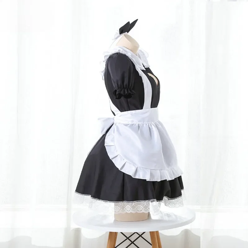 SN55Lolita Servant Kawaii Apron Dress Japanese Anime Show Cosplay Costume High Quality Maid Outfit Women Sexy Lingerie Stage$@1w