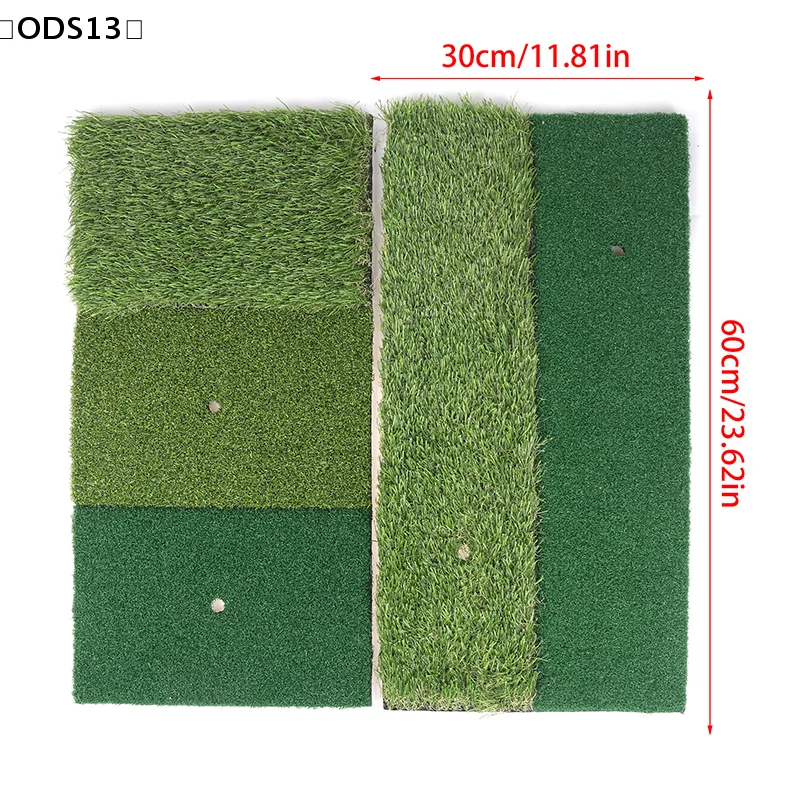 30*60 سنتيمتر جولف ضرب حصيرة داخلي في الهواء الطلق ممارسة صغيرة دائم PP العشب وسادة العشب الاصطناعي الفناء الخلفي ممارسة الغولف التدريب الإيدز