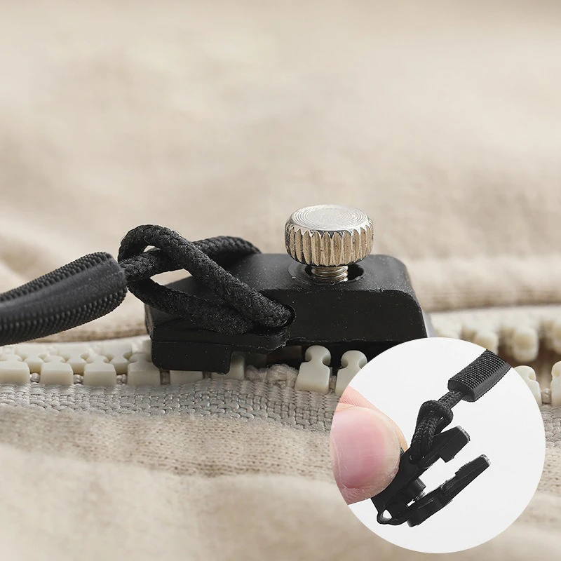 10Pcs Universal Home Zipper Repair Kit Detachable Zipper Head Replacement Zipper Slider Pull Durable Instant Zipper Puller image 3