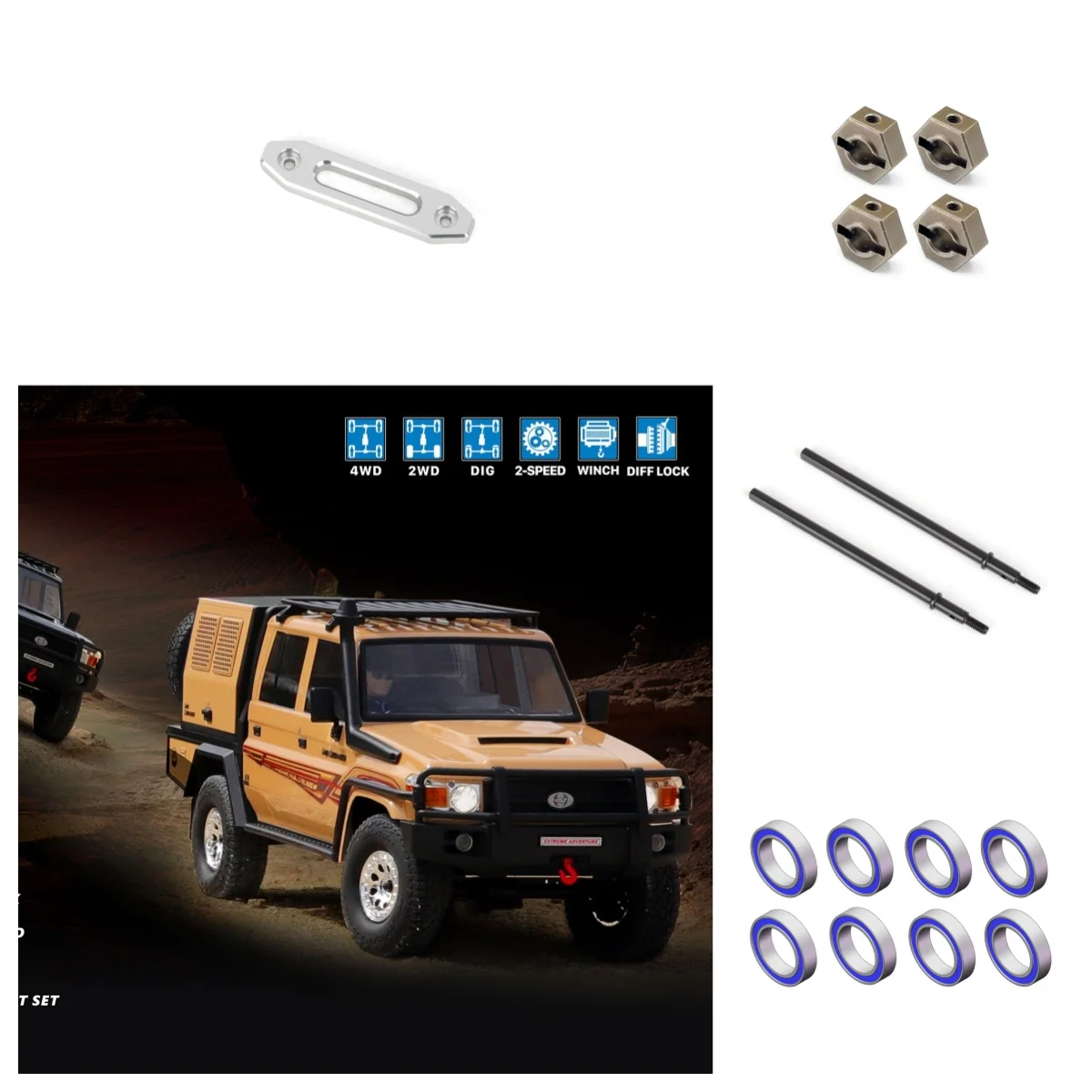 

RGT RC Spare Parts R87012 R87013 R87028 R87016 For EX86160 1/10 Electric Remote Control Off-road Vehicles Cars
