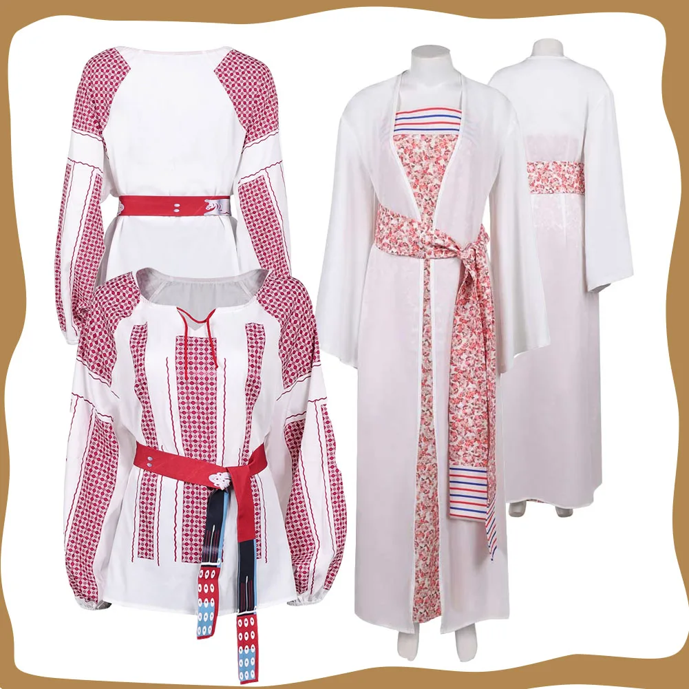 

Retro Style Anni-Frid Synni Lyngstad Cosplay Dress Shirt Costume for Adult Women Girls Fantasy Halloween Carnival Party Suit