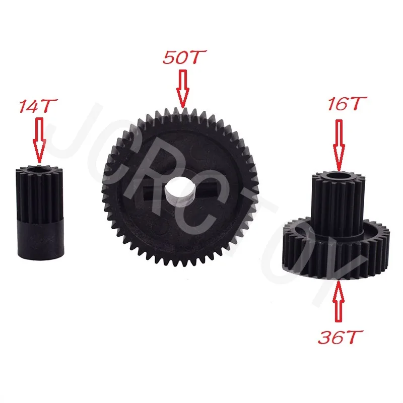 RC R86410 Plastic Transmission Gear Set 50T+14T+34T+16T For 1/10 RGT 136100V3 RC Crawler Car Parts