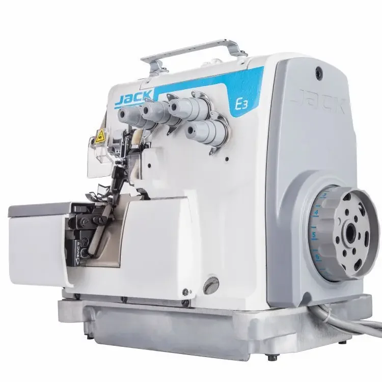 JACK E3 High-speed Direct Drive Overlock Sewing Machine Sewing Machine Industrial Three Line Four Line Edge Banding Machine