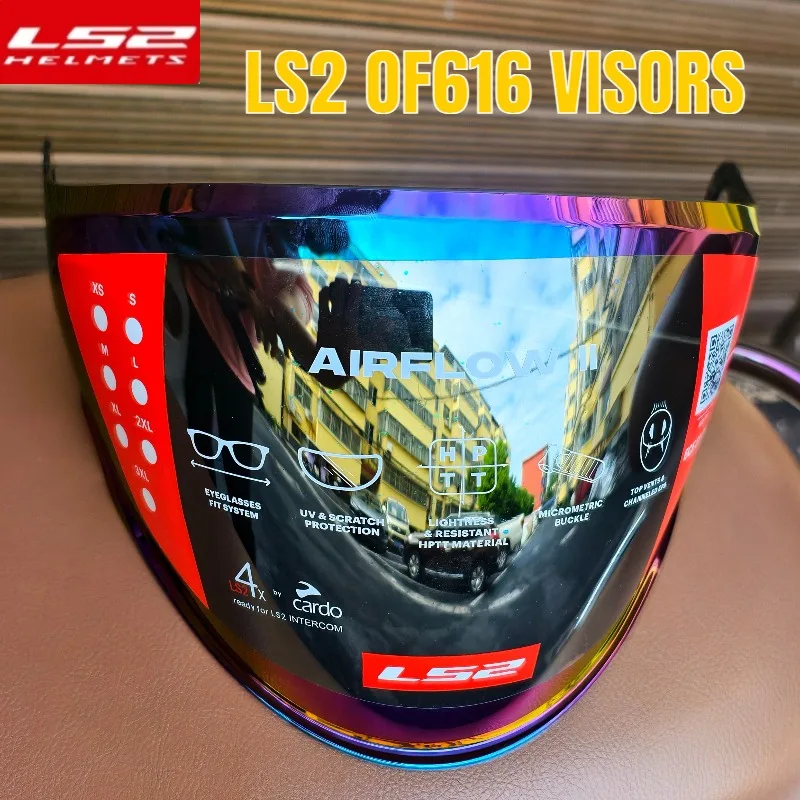 

Original LS2 AIRFLOW II Half Helmet Spoiler Colorful Visors,LS2 OF616 Helmet Lens, Open Face Motobike Helmet Color Lens
