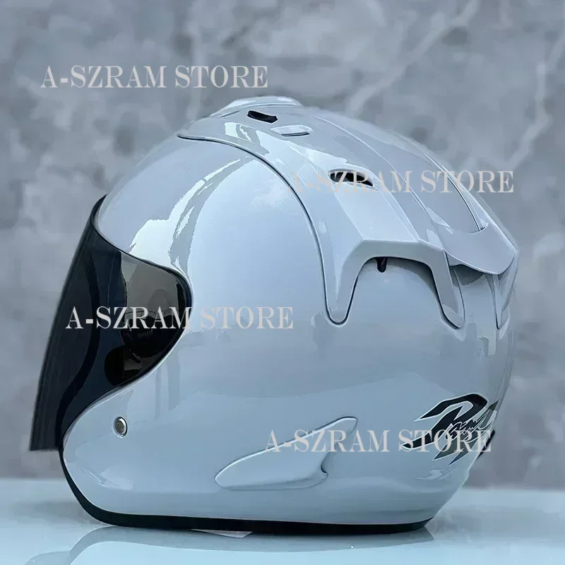 Demi-casque SZ Ram ciment gris Casco Casque saison d'été sécurité unique Len Casque de moto femmes et hommes Capacete