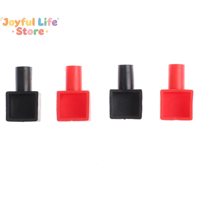 Hot Sale 4pcs/set Universal Square Motorcycle Car Battery Terminals Rubber Covers
