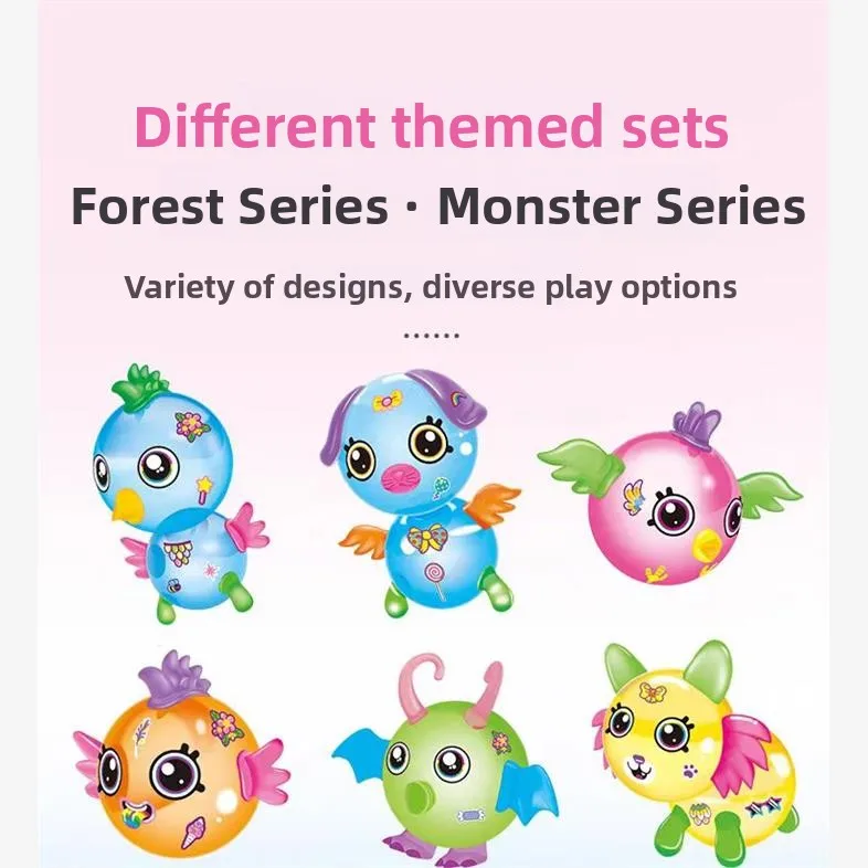 بالونات فقاعات سحرية على شكل كرة سحرية، ألعاب كرتونية مصنوعة يدويًا، بالونات قابلة للنفخ، ناعمة ولطيفة، طراز عالمي