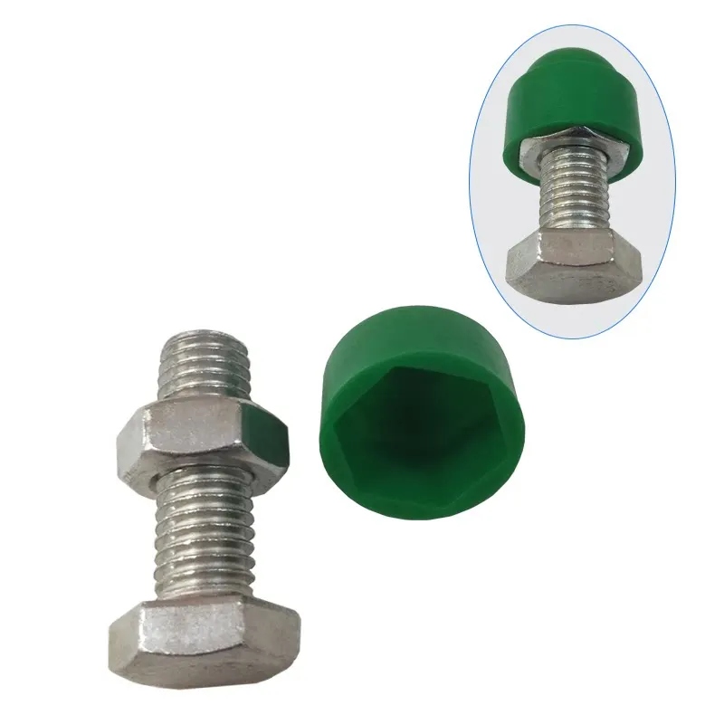 Green Plastic Hexagon Bolt Nut Dome Protection Caps Covers M8-M20 Exposed Screw Dust Proof Cover For Car Wheel Tire Bolts Auto