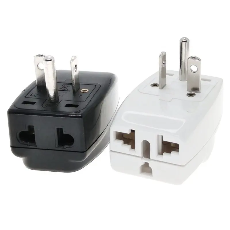 Saudi Arabia US NEMA 6-20P 3 Way Multi Outlet Electrical Plug Adapter AC110~250V 10A