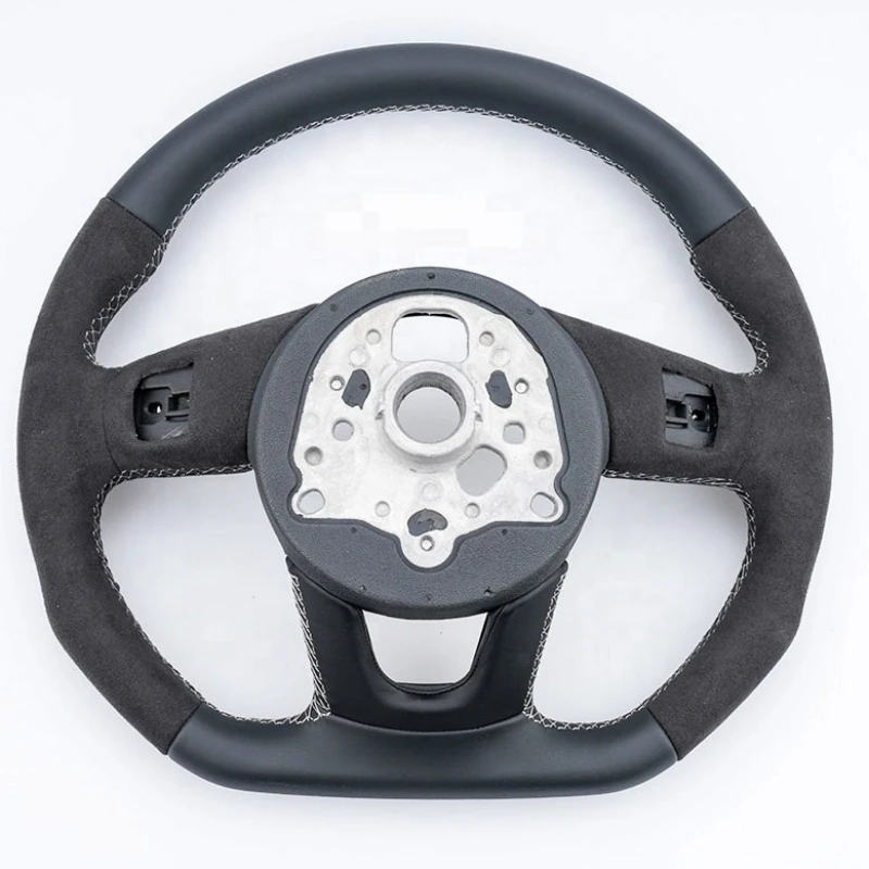 Sports Leather For Audi steering wheel Fit For Audi A1 A3 A4 B9 A5 A6 A7 C7 Q5 S5 S9 Car Steering Wheel