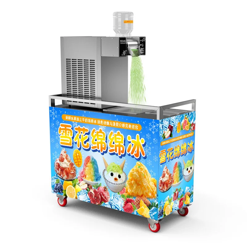 Mini Snow Ice Maker Shaver Machine Europe Snowflake Ice Machine Korea Bingsu Machine Snowflake Ice Shaving Machine ZB-XBJ60