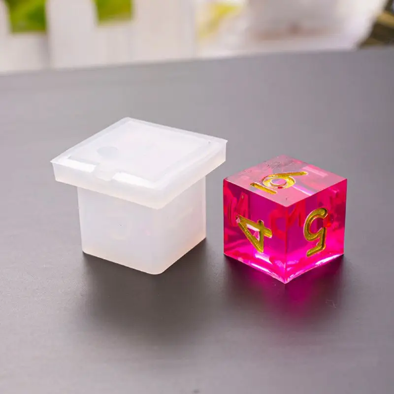 

8 Shapes Resin Mold with Letter Number Polyhedral Molds DIY Craft