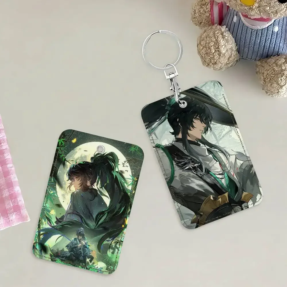 لعبة Wuthering Waves تشيو يوان حامل بطاقة المفاتيح حلقة رئيسية قفل الباب الوصول واقية للهدايا الأمنية