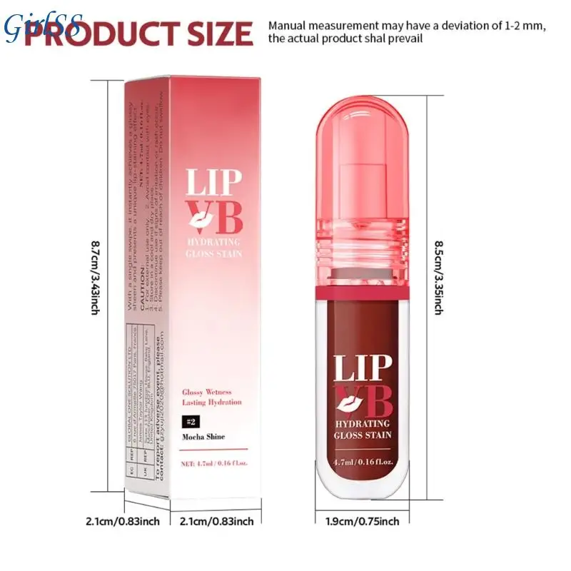 Moisturizing and Hydrating Lip Care Oil With Large Applicator For Easy Application Provides Comfort and Plumping Effect T4MB
