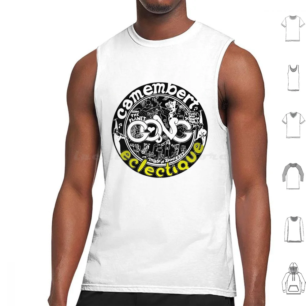 Gong Camembert Electrique Tank Tops Vest Sleeveless Progressive Spacial Classic Psychodelic Art Cult Band Gong Gong Band