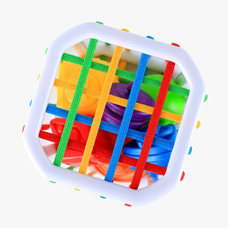 Giocattolo cubo color arcobaleno per neonati Riconoscimento precoce dei colori Eon Giocattoli per addestramento sensoriale a mano Cubo magico per bambini Giocattoli Eonal
