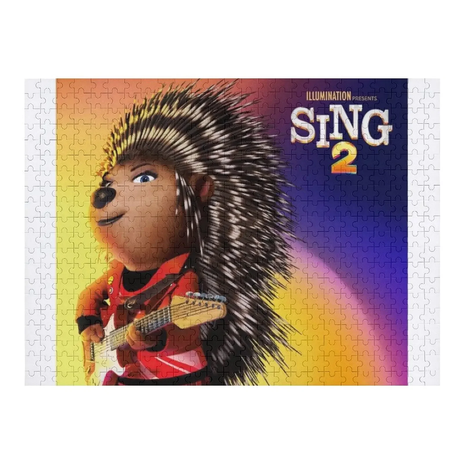 فيلم يغني شخصيتين يلعب الجيتار ملصق بازل قطع مع صورة اسم مخصص ألعاب ألغاز خشبية مخصصة