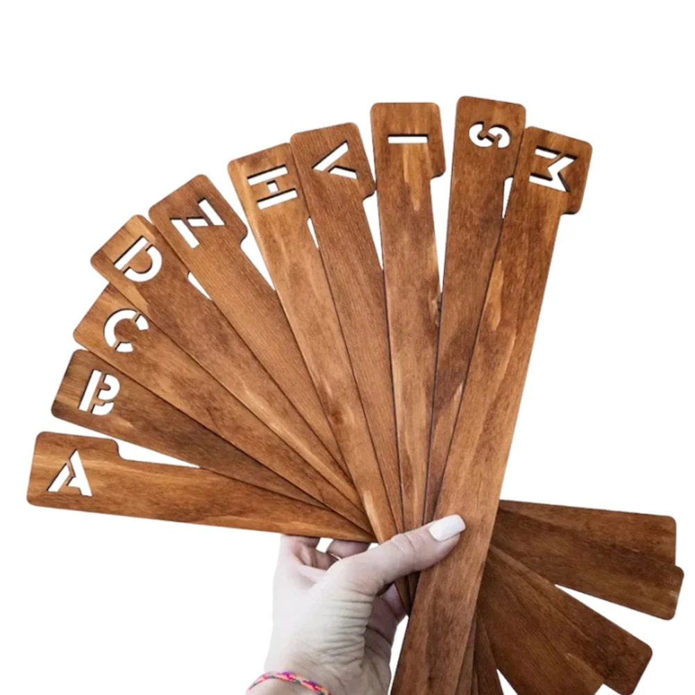 26 teile/satz Vinyl Schallplatte Teiler Organizer A-Z Holz Separatoren Bord Tragbare Separator Halter Für Filme CD DVD Album Bücher