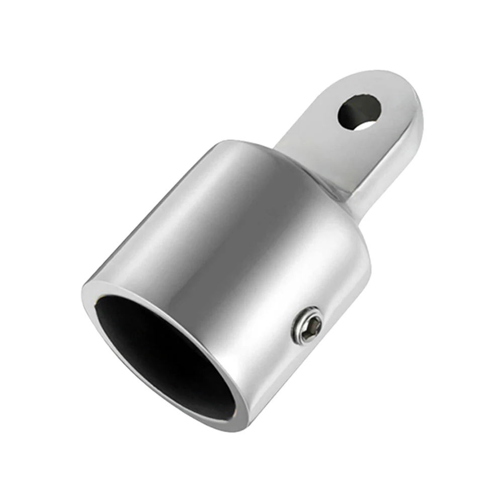  1PC 316 Stainless Steel Bimini Top Fitting 19/20/22/25/30/32mm Top Caps Slide Sleeve Pipe Eye End Cap Marine Hardware image 4