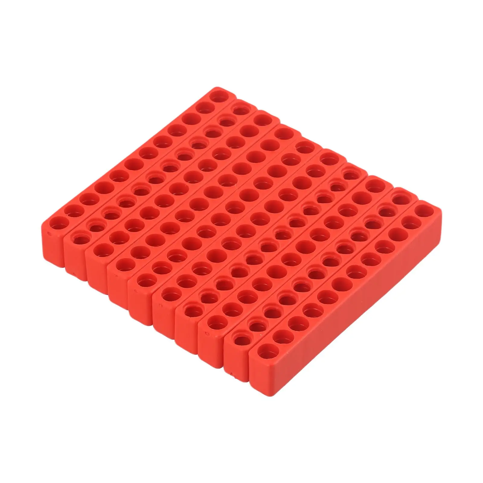 10Pcs Plastic Drill Bit Holder Stands Compatible with 1/4 Inch Hex Shank for Organized Storage of Screwdriver Sets