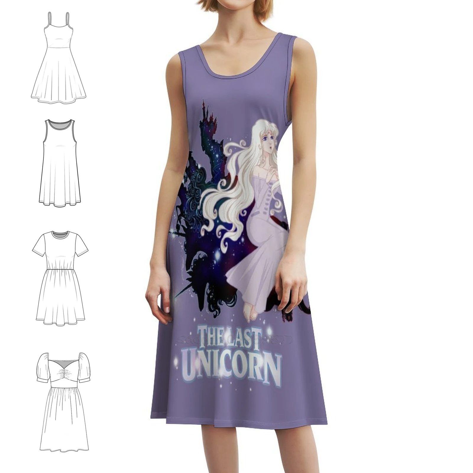 

Now That I'M A Woman Vintage Bohemian Dress Puff Sleeve Or Sleeveless Options For Women Dress The Last Unicorn Unicorn Das