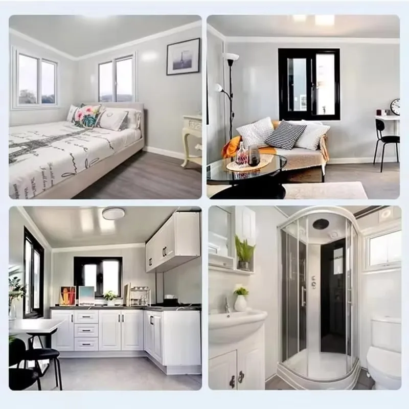A Luxurious 20-40-foot Prefabricated Folding Container House with 3 Bedrooms and One Bathroom for Sale