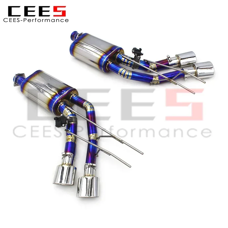 CEES Catback Exhaust System for Mercedes-Benz G63 AMG 2013-2019 Performance Titanium Escape Exhaust Pipe Muffler System Assembly